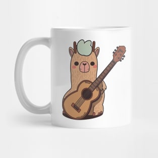 Llama Playing Guitar Mug